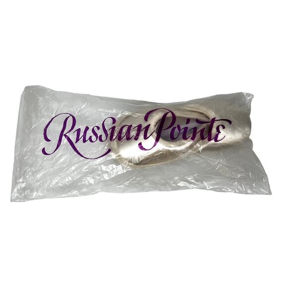 Russian Pointe Brava size 34 w2 v2 u-cut w/drawstring Flexible Soft Shank NIB - Picture 5 of 13